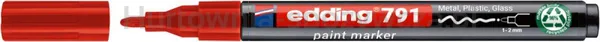 Marker olejowy e-791 EDDING, PCR, czerwony
