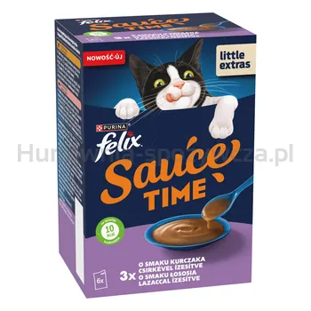 Felix Sauce Time Łosoś I Kurczak 6 X 40 G