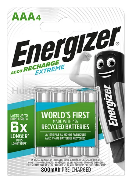 Akumulator Energizer Extreme, Aaa, Hr03, 1,2V, 800Mah, 4Szt.