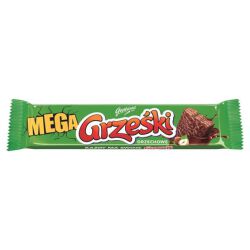Grześki Mega Orzechowe Wafel Przekładany Kremem Orzechowym W Czekoladzie Mlecznej 48 G
