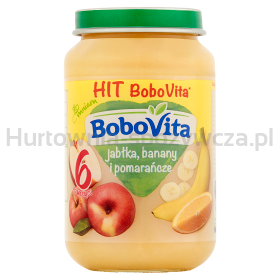 Bobovita Jabłka Banany I Pomarańcze Po 6 Miesiącu 190 G