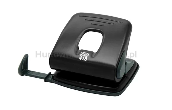 Sax Dziurkacz 418, dziurkuje do 25 kartek, czarny 