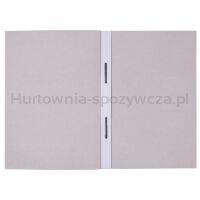 Skoroszyt OFFICE PRODUCTS Budget, karton, z oczkiem, nadruk, 1/1, A4, 250gsm, biały - 2