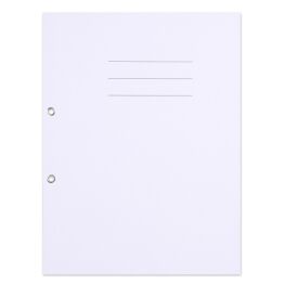 Skoroszyt OFFICE PRODUCTS Budget, karton, z oczkiem, nadruk, 1/1, A4, 250gsm, biały