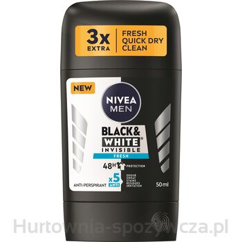Nivea Men Black&AmpWhite Fresh Antyperspirant Stick 50Ml