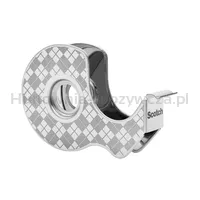 Dyspenser taśmy SCOTCH, ze stali nierdzewnej + 2x taśma Magic™ 19mm x 13,9m, srebrny - 6