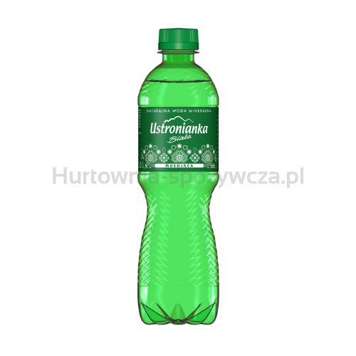Woda Ustronianka Biała 0,5L Musująca x 12 szt. - 2