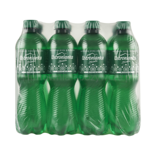 Woda Ustronianka Biała 0,5L Musująca x 12 szt.