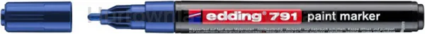 Marker olejowy e-791 EDDING, 1-2mm, niebieski