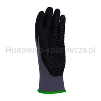 Rękawice DONAU SAFETY Flex-Dotted, kat. II, rozm. 11, szare - 3