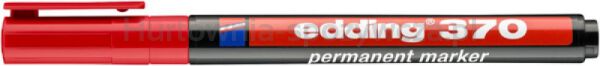 Edding Marker permanentny e-370 1mm, czerwony  - 2
