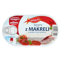 Graal Filety Z Makreli W Słodkim Sosie Barbecue 170G 