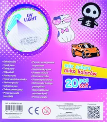 Długopis sekretny GIMBOO, niewidoczny, z podświetleniem, pakowany w displayu, mix kolorów/wzorów