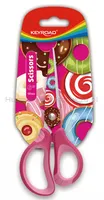 Nożyczki szkolne KEYROAD Tatto Soft, 15cm, blister, mix kolorów - 3