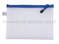 Torebka DONAU Zipper Bag, A5, 243x180 mm, EVA, z suwakiem, niebieska - 2
