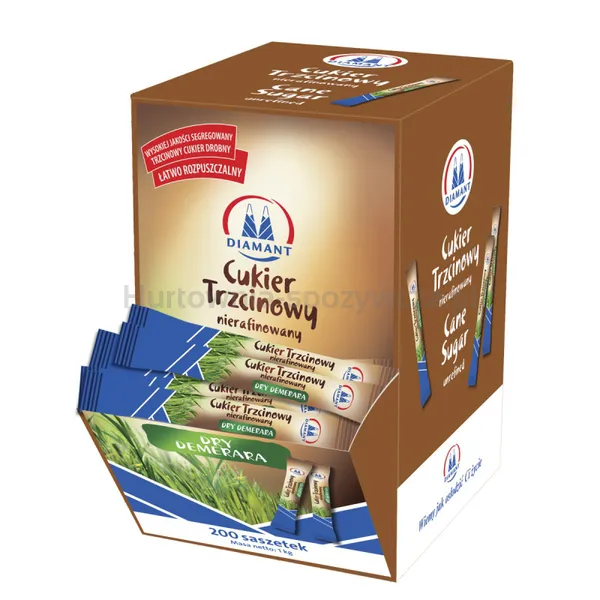 Diamant Cukier Trzcinowy Saszetki 5G X 200Szt.