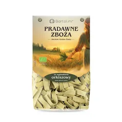 Bartolini Makaron ekologiczny orkiszowy ze szpinakiem 250g wstążka (pappardelle)