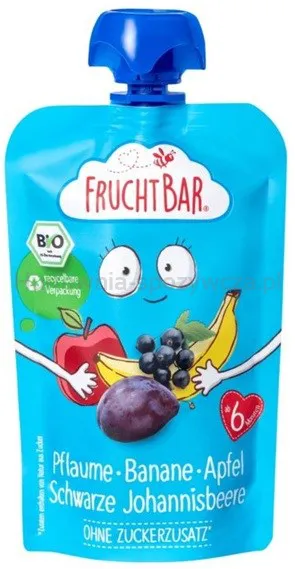 Mus śliwka, banan, jabłko, czarna porzeczka BIO 100 g