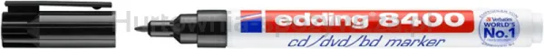 Edding Marker do płyt cd/dvd/bd e-8400 0,5-1mm, czarny 
