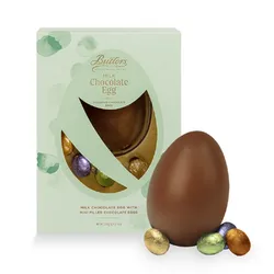 BUTLERS Jajko czekoladowe SMALL BOXED EGG z nadziewanymi mini jajkami 210g
