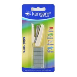 Zszywacz Kangaro Mini-10/Y2+Zszywki, Zszywa Do 10 Kartek, Blister, Beżowy
