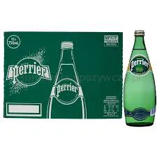 Woda PERRIER, mocny gaz, butelka szklana, 0,75l