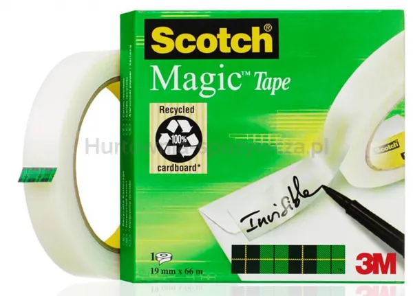 Taśma Biurowa Scotch® Magic™ (810-1966), Matowa, 19Mm, 66M