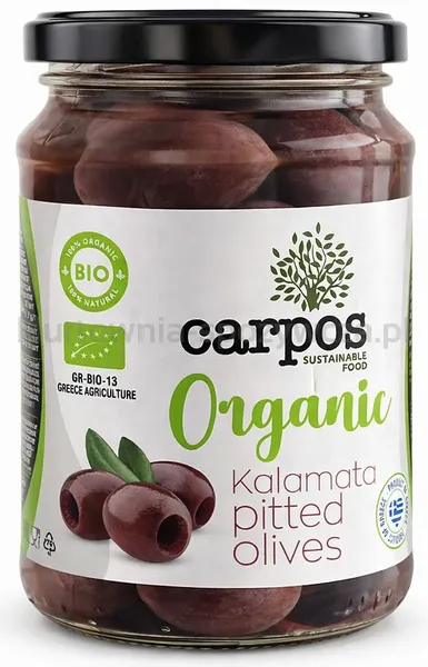 Oliwki kalamata bez pestek w zalewie BIO 355 g/ 180 g