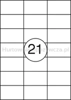 Office Product Etykiety 63,5X38,1Mm, Białe, 100 Ark.  - 2