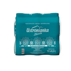 Woda Ustronianka Biała 0,5L niegazowana(butelka bez kaucji)(data przydatności 31.07.2026)