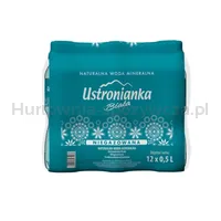 Woda Ustronianka Biała 0,5L niegazowana(butelka bez kaucji)(data przydatności 31.07.2026)