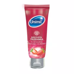 Unimil Żel do masażu &amp nawilżający żel intymny soczysta truskawka 200 ml