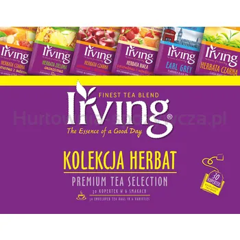 Irving Premium Tea Selection Kolekcja 6 herbat 30 torebek 47,5 g (25x1,5 g + 5x2 g)