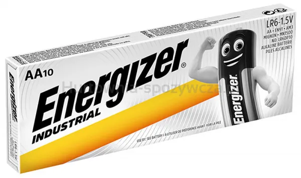 Bateria Energizer Industrial, Aa, Lr6, 1,5V, 10Szt.