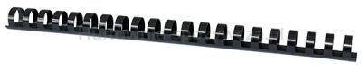 Office Products Grzbiety do bindowania A4, 16mm (145 kartek), 100 szt., czarne 