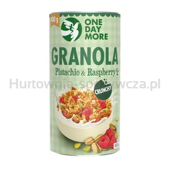 OneDayMore Granola Pistacja & Malina 400g