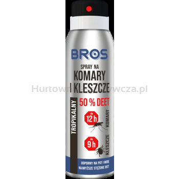 BROS - spray na komary i kleszcze 50% DEET 90ml