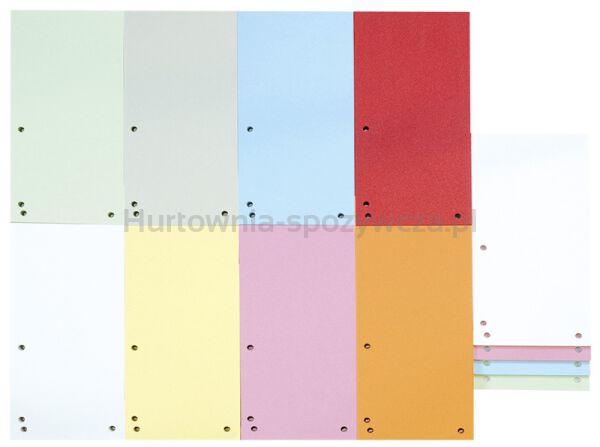 Donau Przekładki Karton 1/3 A4, 235x105mm, 100szt., białe  - 2