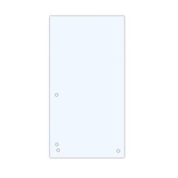 Donau Przekładki Karton 1/3 A4, 235x105mm, 100szt., białe 