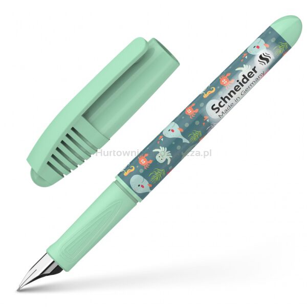 Schneider Pióro wieczne Zippi Happy Fish, M, jasnozielone  - 5