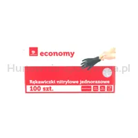 Transgourmet Economy Rękawiczki nitrylowe czarne rozmiar L 100szt.