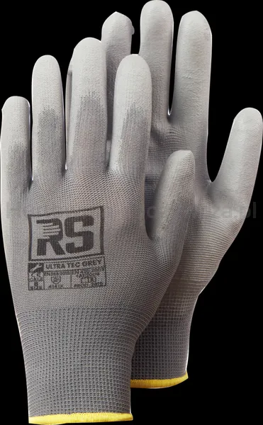 Rękawice Rs Ultra Tec Grey, Dziane, Rozm.10, Szare