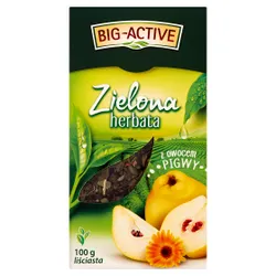 Big Active Herbata Zielona Z Owocem Pigwy Liściasta 100G