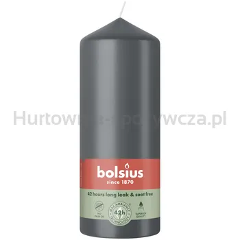 Bolsius Świeca Pieńkowa 150/58 Essentials Burzowy Szary