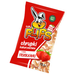 Sante Flips Chrupki Kukurydziane O Smaku Truskawkowym 70G 