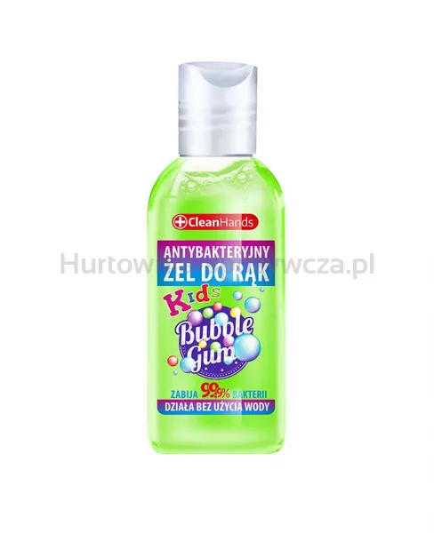Antybakteryjny Żel Do Rąk Clean Hands, Guma Balonowa, 50 Ml