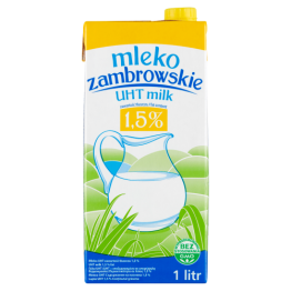 Mlekpol Mleko Zambrowskie UHT 1,5% 1L 