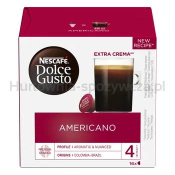 Nescafe Kawa W Kapsułkach Dolce Gusto Americano 16 X 8,5 G = 136 G