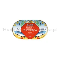 EVRAFISH Pstrąg w sosie pomidorowym z ogórkiem i papryką 170g