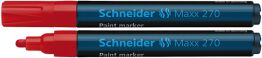 Schneider Marker olejowy Maxx 270, okrągły, 1-3mm, czerwony 